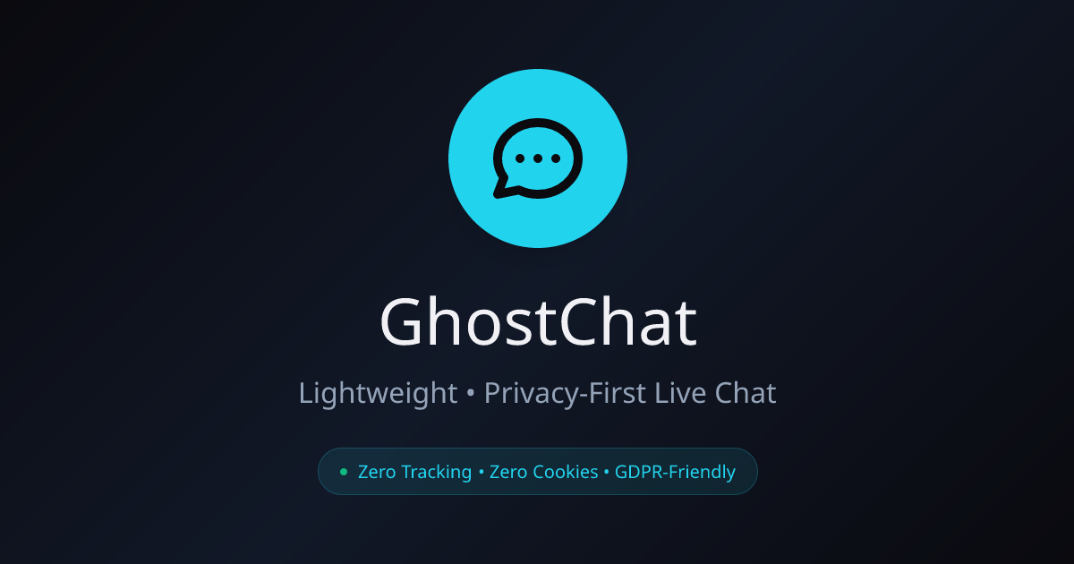 GhostChat Dashboard